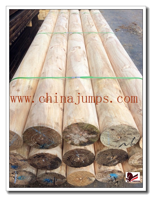 wooden jumping pole