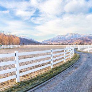 Durable PVC Vinyl Horse Fence for Secure Livestock Enclosures