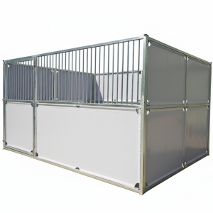 Portable Outdoor Horse Stable Box HDG Steel Frame with PVC Cover